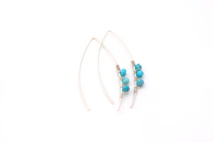 modern turquoise earrings